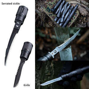 Hiking Aluminum Alloy Tactical Stick Trekking Pole Portable Camping Tactical Cane Multi-Functional Defensive Sports 2020 - Find Epic Store