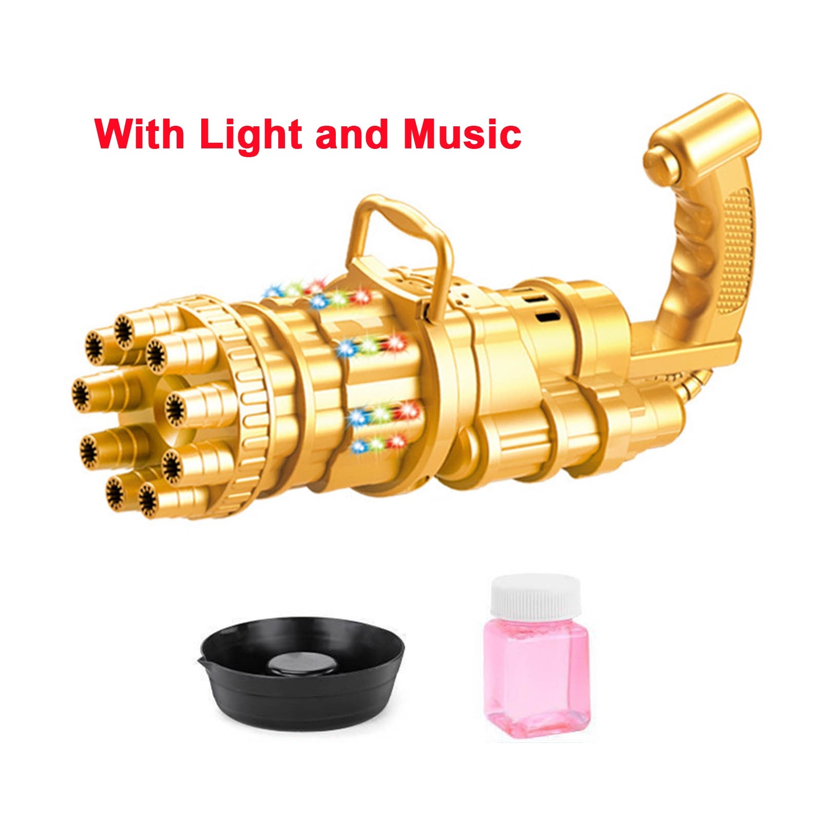 Electric Bubble Machine Toy Gun - Lights and music 13 Find Epic Store