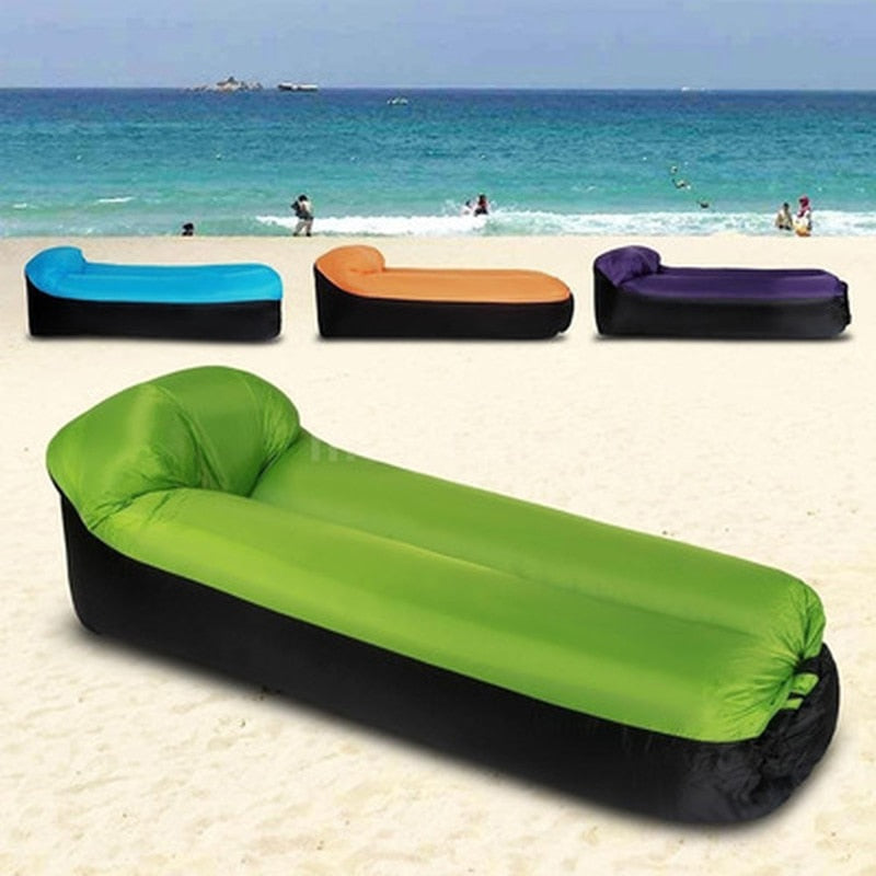 Adult Beach Lounge Chair Fast Folding camping sleeping bag Waterproof Inflatable sofa bag lazy camping Sleeping bags air bed - Find Epic Store