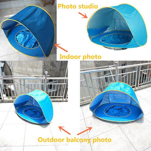 Kid Outdoor Camping Sunshade Baby Beach Tent Children Waterproof Pop Up sun Awning Tent BeachUV-protecting Sunshelter with Pool - Find Epic Store