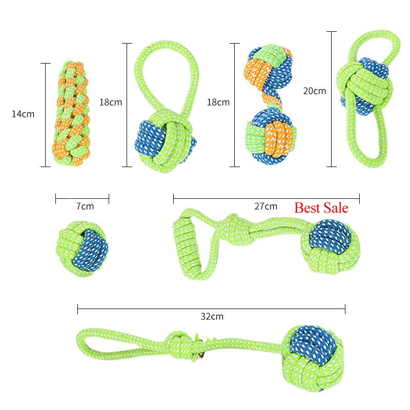 1PC Pet Supply Dog Toys Dogs Chew Teeth Clean Outdoor Training Fun Playing Green Rope Ball Toy For Large Small Dog Cat - Find Epic Store