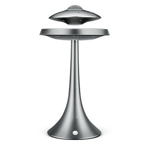 Magnetic Levitating led table lamp with UFO speaker - Grey Find Epic Store