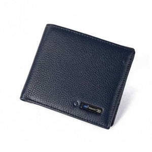 Men Smart Wallet Genuine Leather - Royal Blue Find Epic Store