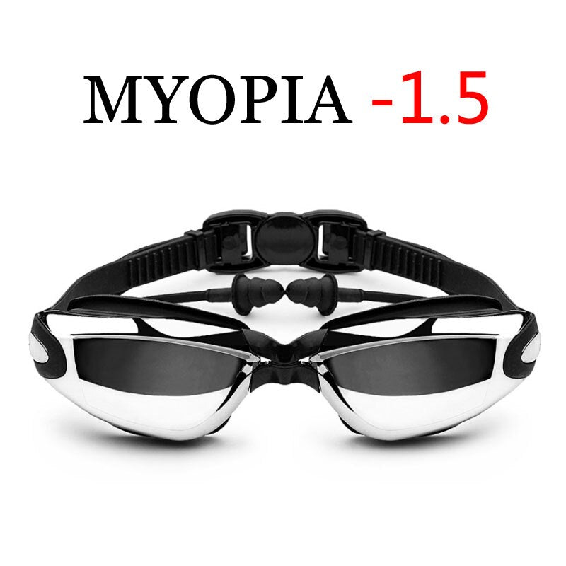 Professional Adult Swim Eyewear Waterproof Optical Diving Glasses - Myopia Black -1.5 Find Epic Store