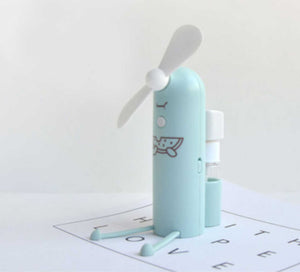 Multifunction Portable Usb Small Fan student handheld spray humidification hydration - Find Epic Store