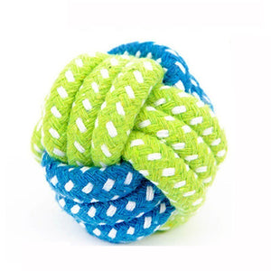 1PC Pet Supply Dog Toys Dogs Chew Teeth Clean Outdoor Training Fun Playing Green Rope Ball Toy For Large Small Dog Cat - A / One size Find Epic Store