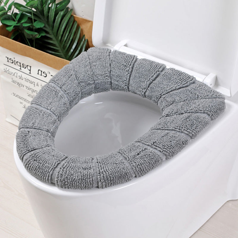 Universal Warm Soft Washable Toilet Seat Cover - gray Find Epic Store