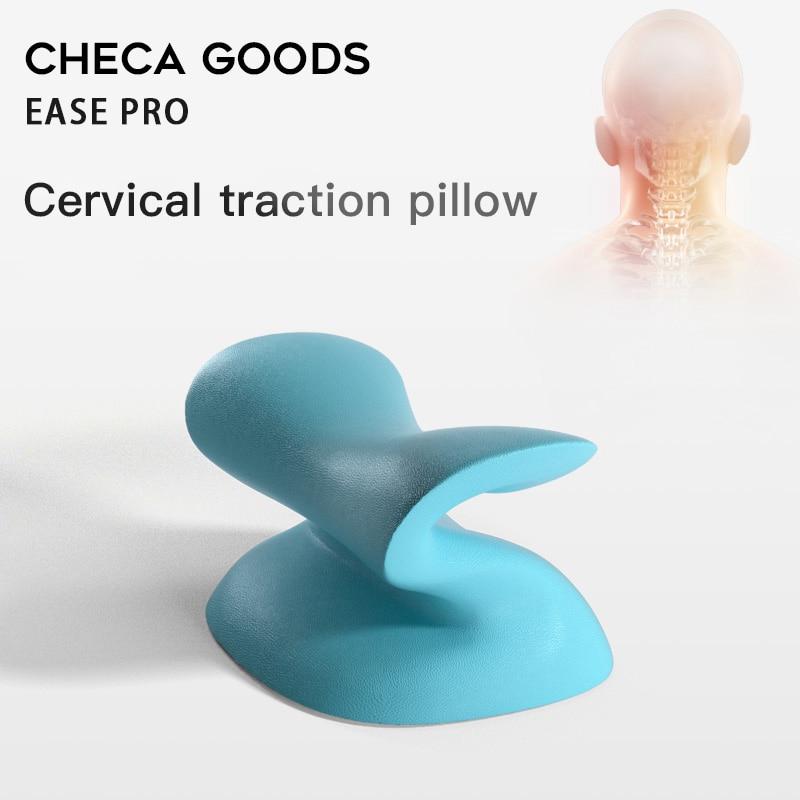 CHECA GOODS neck pillow bedding pillows S-type Slow rebound cervical traction - Ease Pro-Blue Find Epic Store