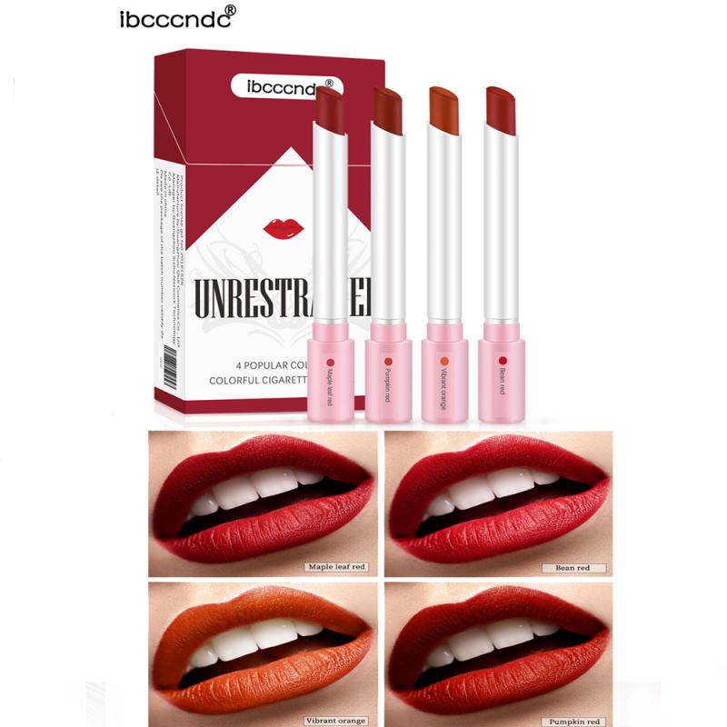 Fashion 4 Colors Velvet Matte Cigarette Lipstick - 1 Set 4Pcs / Full Size 1 Find Epic Store