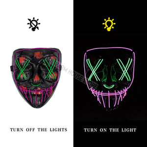 HALLOWEEN LED MASK - Purple & Green Find Epic Store