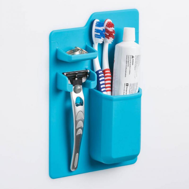 Multi Function Silicone Mighty Toothbrush Holder - Blue Find Epic Store
