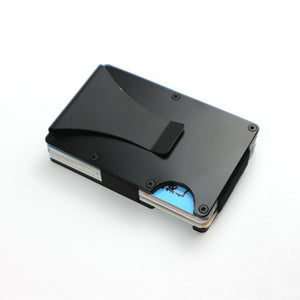 Portable ID Cardholder Clip Metal Case - Black Find Epic Store