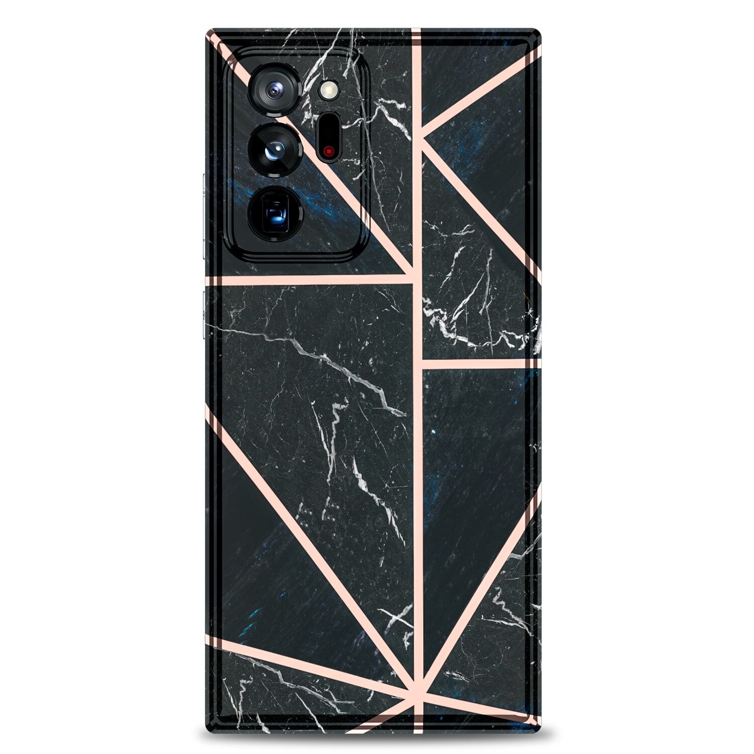 For Samsung Note 20 Ultra Case Marble Slim Fit Bling Glitter Sparkle Bumper Foil Stripe Thin Cute Design Glossy Finish Soft TPU - 380230 for Note 20 / Black / United States Find Epic Store