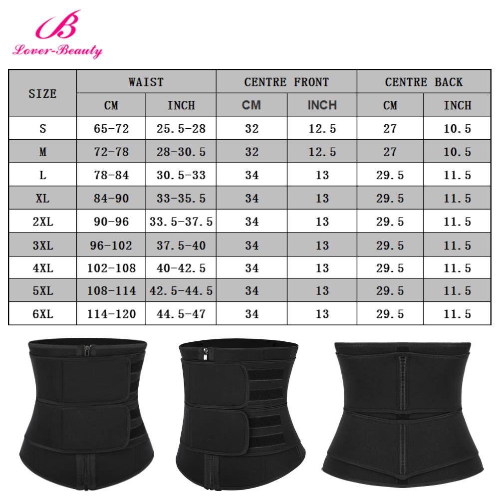 Women Waist Trainer Neoprene Sauna Sweat Waist Trimmer Slimming Body Shaper Zipper Removable Belts Tummy Control Faja Girdle - 31205 Find Epic Store