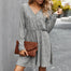 Mini V neck Casual Dress - 200000347 Find Epic Store
