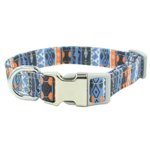 Pet Dog Collar Harness Leash With Rope Colorful Printed Dog traction rope Outdoor Soft Walking Harness Lead - 200003720 D / S / United States Find Epic Store