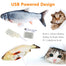 30CM Pet Cat Toy USB Electric Wagging Simulation Fish Toys for Cats Chewing Playing Biting Catnip Stuffed Interactive Plush Toy - 200003701 Find Epic Store