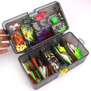 168Pcs/Set Multi-function Fishing Baits Hooks Set Boxed Fish Lures Accessories Fishing Gear Set Outdoor - 100005546 168Pcs / United States Find Epic Store