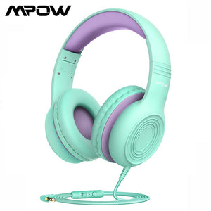 CH6S Cute Kids Headsets Foldable Over-Ear Headphones with 85dB Volume Limited Hearing Protection Headphones With Microphone - 63705 Find Epic Store