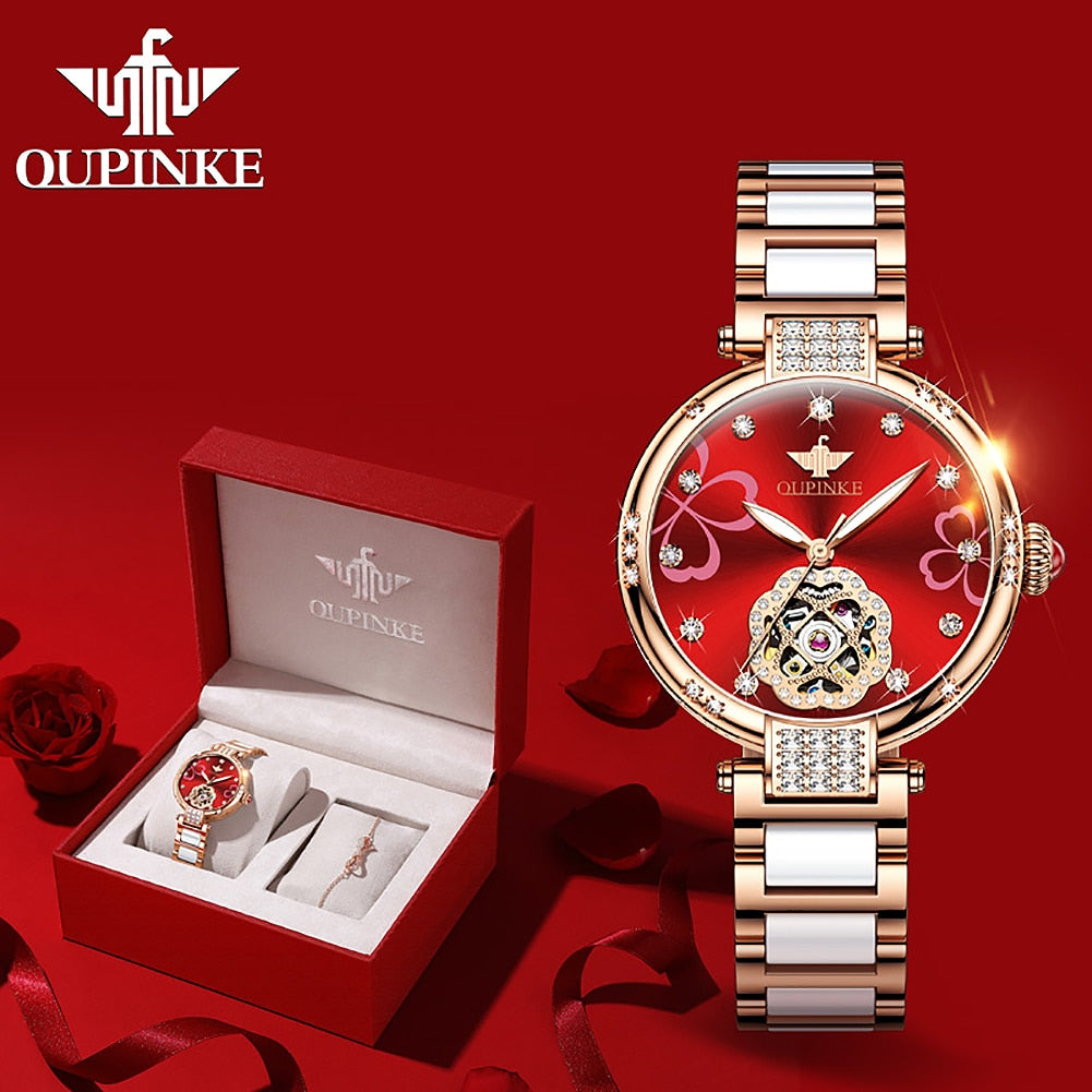 OUPINKE Luxury Skeleton Automatic watch - 200363143 Find Epic Store