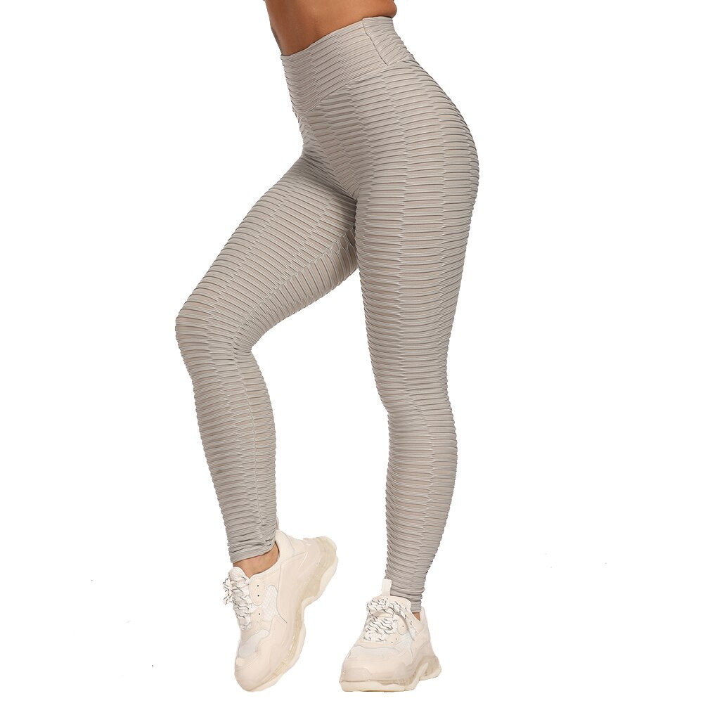 Quick Dry High Waist Push Up Yoga Pants - 200000614 Light Gray / S / United States Find Epic Store