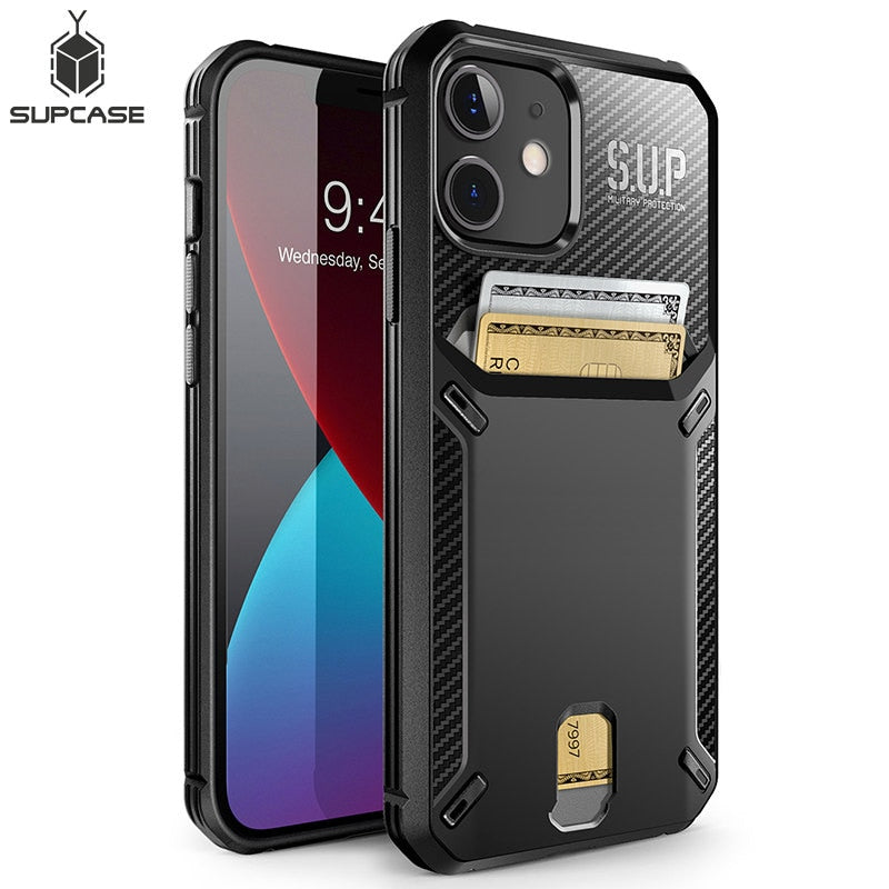 For iPhone 12 Mini Case 5.4 inch (2020 Release) UB Vault Slim Protective Wallet Cover with Built-in card holder - 380230 Find Epic Store