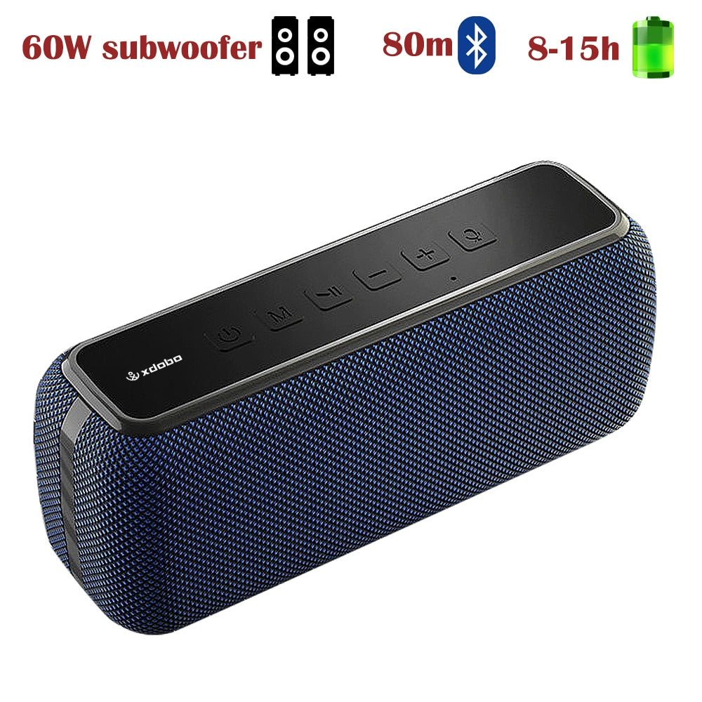 X8 60W Portable Wireless Bluetooth Speakers - 518 United States / X8-BLUE Find Epic Store