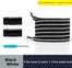 Magnetic Lock Elastic Shoelaces Flat Of Sneakers No tie Shoe Laces Metal locking Easy to put on and take off Lazy Shoelace - 3221015 Black white / United States / 100cm Find Epic Store