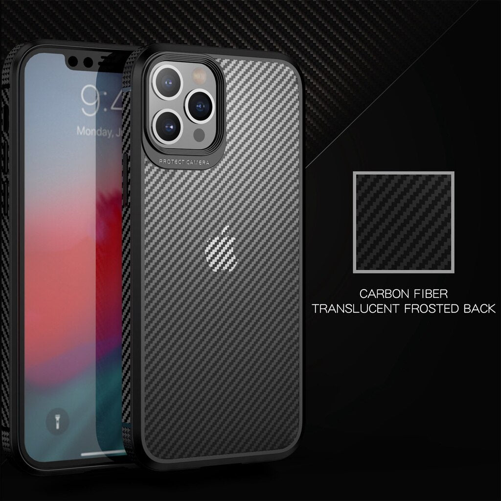 Case For Apple iPhone 13 11 12 Pro XS Max XR SE 2020 678 Plus Case with Carbon Fiber Pattern Anti Sweat and Fingerprint Shockproof - 380230 Find Epic Store