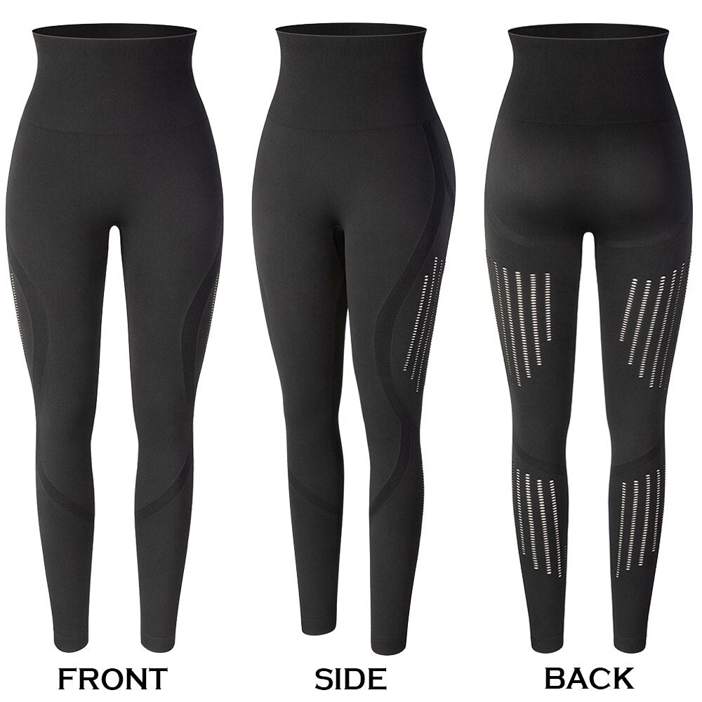 Gym Leggings Women Sports Yoga Pants High Waist Workout Gym Sport Leggings Fitness Legging Seamless Running Tights - 200000614 Style 1-Black / S / United States Find Epic Store