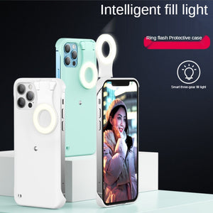 LED Flash Phone Case For iPhone 12 Pro Max Mini Fill Cell Case Light Fill Light Selfie Beauty Ring Flash Phone Case For 12ProMax - 380230 Find Epic Store