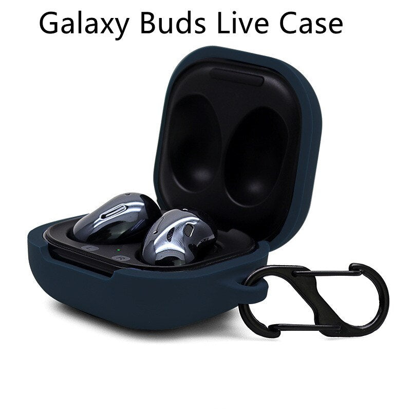 Case for Samsung Buds live/Pro Cover Shell Accessories Earphone Protector Anti-drop Shockproof Soft Silicone for Samsung Galaxy - 200001619 United States / Midnight blue live Find Epic Store