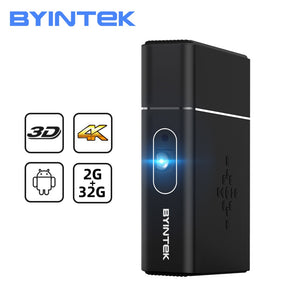 BYINTEK U30 Full HD 1080P 2K 3D 4K Android Smart TV Wifi Portable Mini LED DLP Projector Beamer For SmartPhone Tablet Laptop PC - 2107 Find Epic Store