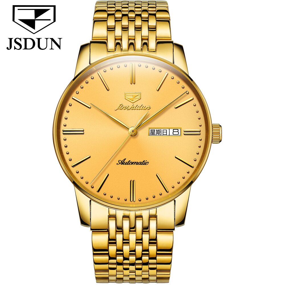 Gold Luxury Automatic Waterproof Watch - 200033142 full gold / United States Find Epic Store