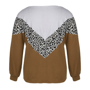 4XL Leopard Printed Plus Size Long Sleeve T-Shirt - 200000791 Find Epic Store