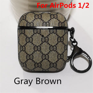 Cover for Airpods Pro 2 1 Luxury Airpod Earphone Protector Designer Air Pod Case Accessories with Keychain for Airpodspro Cases - 200001619 United States / 1-2 Gray Brown Find Epic Store