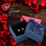 Fashionable Luxury Red Color Crystal Round Shape Stud Earrings - 200000171 Ruby Gold in box / United States Find Epic Store