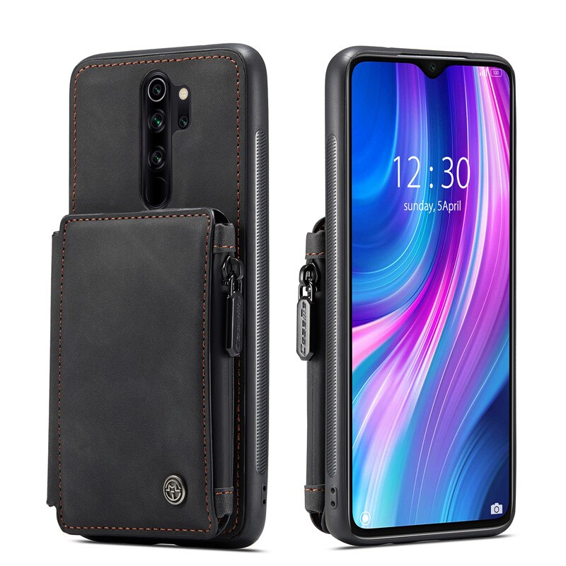 Zipper Purse Cover for RedMi Note 8 Pro Note 9S 9 Pro Max Leather Wallet Cases for XiaoMi RedMi Note 8 Pro Note 9S 9 Pro Max - 380230 for RedMi Note 8 Pro / Black / United States Find Epic Store
