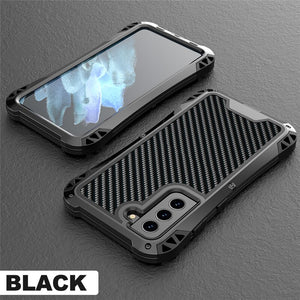 Aluminum Heavy Phone Cases for Samsung Galaxy S21 FE Outdoor Shockproof Metal+Silicone Phone Cover - 380230 for Samsung S21 FE / Black / United States|with Retail pack Find Epic Store