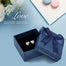 High Quality Stud Angel Wings Heart Earrings - 200000171 Blue Gold in box / United States Find Epic Store