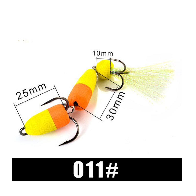 ZK30 1pc Fishing Lure Soft Lures Foam Bait Swimbait Wobbler Bass Pike Lure Insect Artificial Baits Pesca - 100005544 011 / United States Find Epic Store