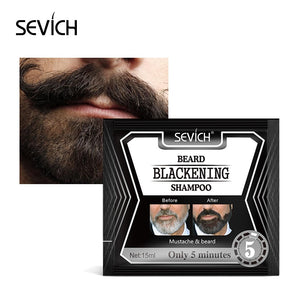 Sevich 15ml Beard Blackening Shampoo Only 5mins Fast Dye Beard Into Black Long Lasting 4 Weeks Coloring Nourishing Beard Product - 200001173 Find Epic Store