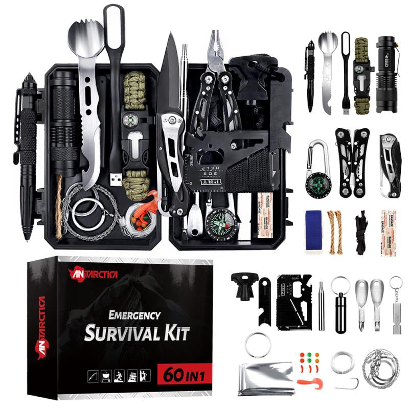 Hiking, Fishing, Camping 59 In1 Practical Case Pocket Tool Pouch Tools First Aid Kit Tableware Camping Equipment Edc Outdoor Survival Multi Tool - 0 Default Title Find Epic Store