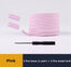 Elastic Shoelaces Metal lock Magnetic No Tie Shoelace Suitable for all shoes Child adult walking Sneakers Lazy Laces 1 Pair - 3221015 Pink / United States / 100cm Find Epic Store