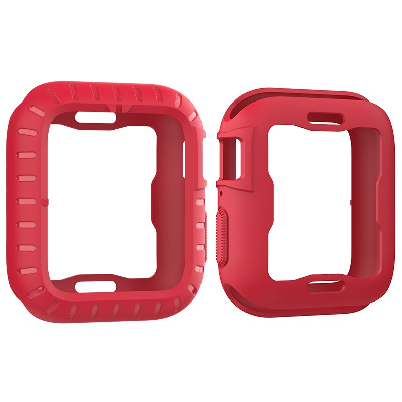 Watch Cover Case for Apple Watch 6 5 4 SE 40MM 44MM Cover Shell for IWatch 4 5 6 Se Watch Bumper Protector Soft Silicone Case - 200195142 United States / red / 40MM Find Epic Store