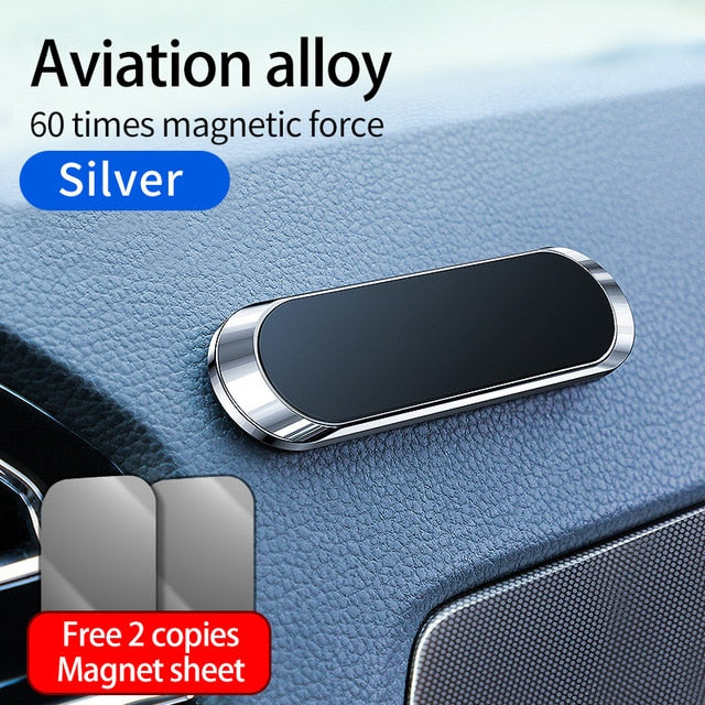 Universal Magnetic Car Phone Holder For iPhone 12 Samsung Xiaomi Huawei Metal Plate Magnet Cell Phone Stand Mobile Phone metal - 5093004 United States / Sliver Find Epic Store