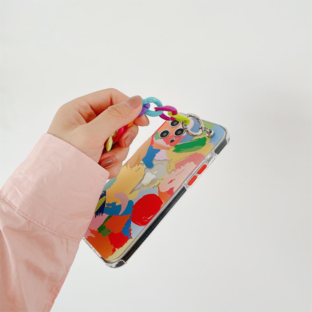 Graffiti Bracelet Phone Cases for iPhone 12 11 Pro Max 12 Mini X XR XS Max 7 8 Plus SE 2020 Colorful Chain Soft Back Cover - 380230 Find Epic Store