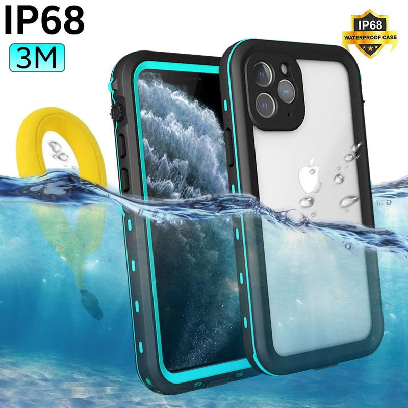 Pink Color Case - For iPhone 11 X XR Xs Pro Max SE 2020 Case, 3M IP68 Waterproof Shockproof Outdoor Diving Case Cover For iPhone XS XR - 380230 Find Epic Store