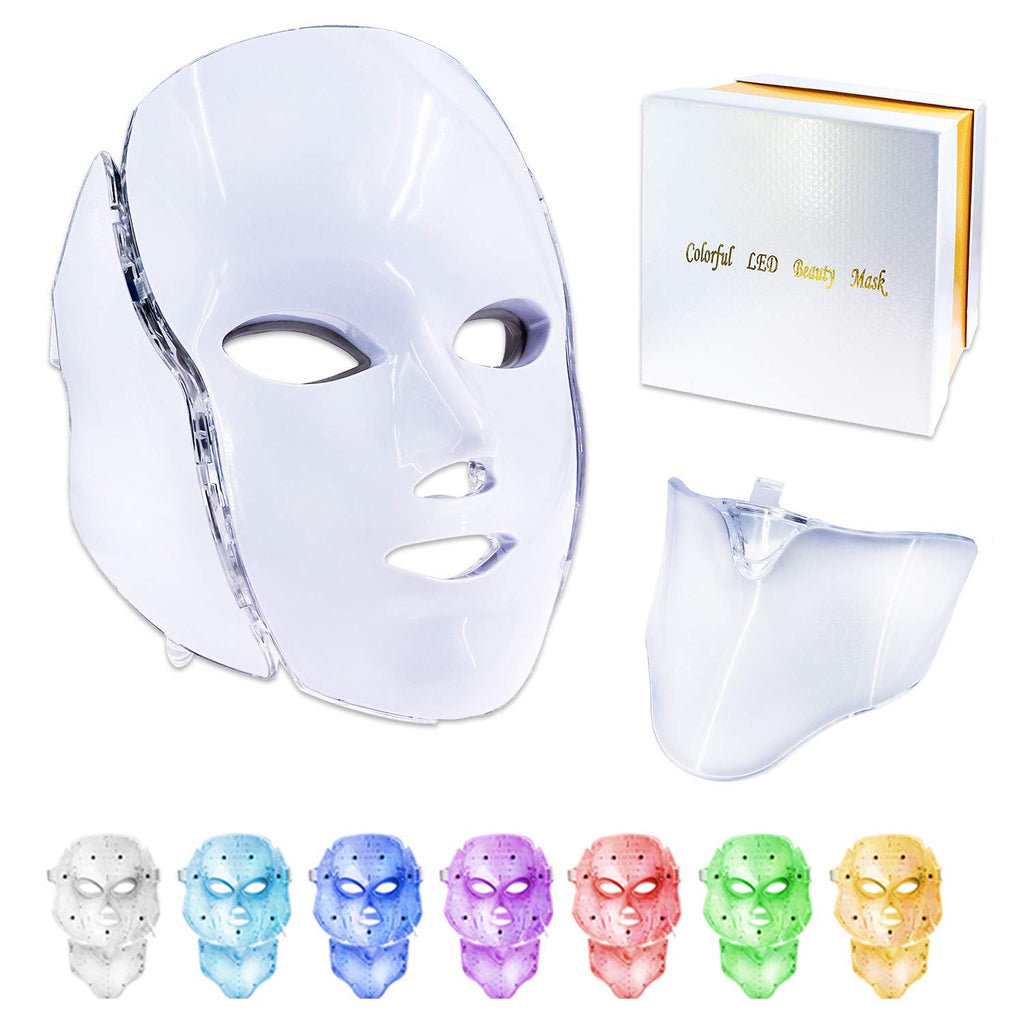 New Fashion 7 Colors Led Facial Mask Led Korean Photon Therapy Face Mask Machine Light Therapy Acne Mask Neck Beauty Led Mask - 200190144 Find Epic Store