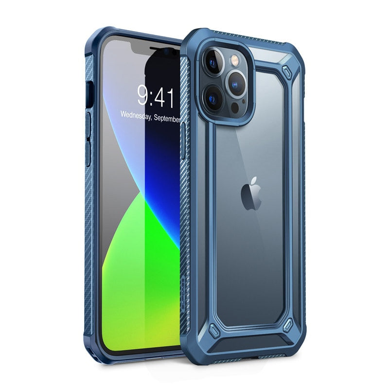 For iPhone 12 Pro Max Case 6.7 inch (2020) UB EXO Series Premium Hybrid Protective Clear PC + TPU Bumper Case Back Cover - 380230 PC + TPU / Aqua / United States Find Epic Store